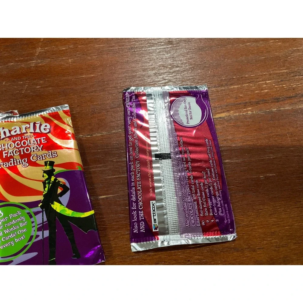Artbox Charlie and the Chocolate Factory Trading Cards Lot 5 Wrappers & Cards